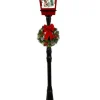 Decorator's Warehouse 72" Snowing Lamp Post with Elf and Rocking Horse - Mark Roberts > Mark Roberts