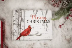 Decorator's Warehouse Snowman/Cardinal Christmas Block > Cardinal|Christmas Decor