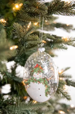 Decorator's Warehouse 5” Snowman Family Glass Ornament > Christmas Ornaments|Glass