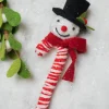 Decorator's Warehouse 11” Snowman Ice Candy Cane Large Ornament > Christmas Ornaments|Christmas Decor