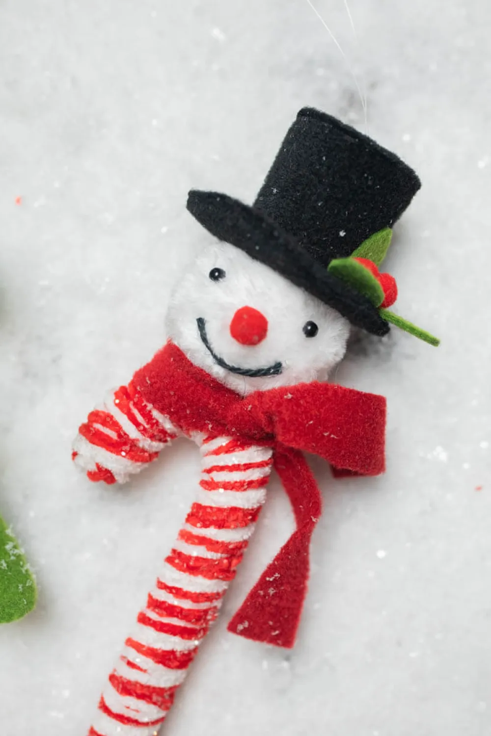 Decorator's Warehouse 11” Snowman Ice Candy Cane Large Ornament > Christmas Ornaments|Christmas Decor