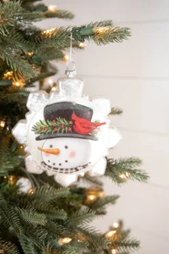 Decorator's Warehouse 6.5” Snowman Sidekicks Ornament > Cardinal|Christmas Decor