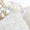 Decorator's Warehouse Snow Speckled Glass Ornament > White Christmas|Christmas Decor