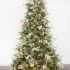 Decorator's Warehouse 7.5' Snow Tip Aspen with 650 LED Lights > Christmas Decor|Flocked Or White