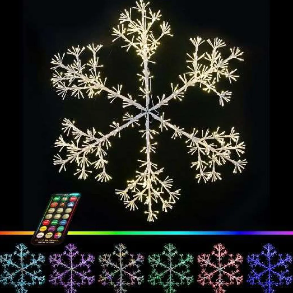 Decorator's Warehouse 48" Sparkler Snowflake LED RGBWW > Outdoor Lighting|Lit Signs