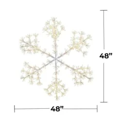 Decorator's Warehouse 48" Sparkler Snowflake LED RGBWW > Outdoor Lighting|Lit Signs