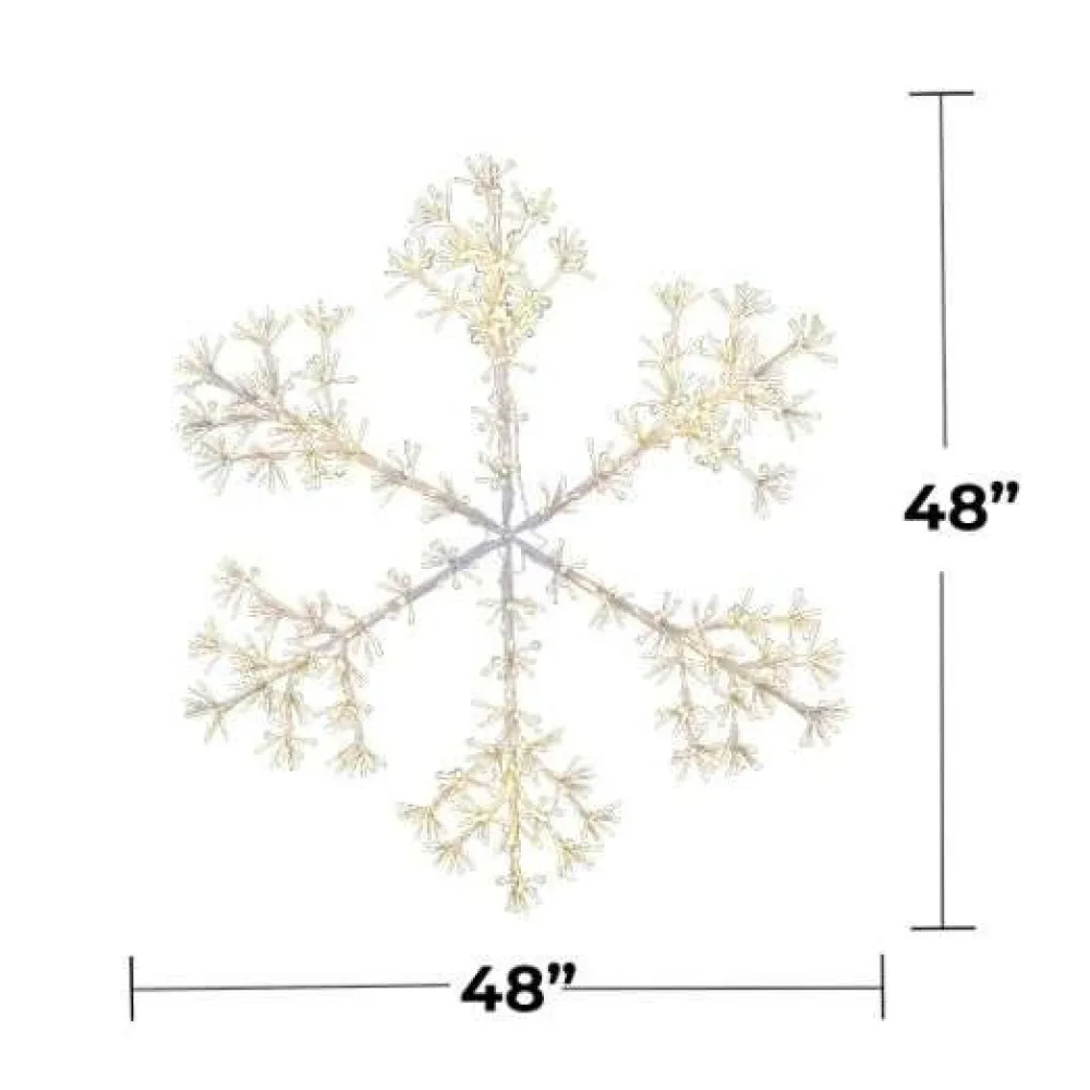 Decorator's Warehouse 48" Sparkler Snowflake LED RGBWW > Outdoor Lighting|Lit Signs