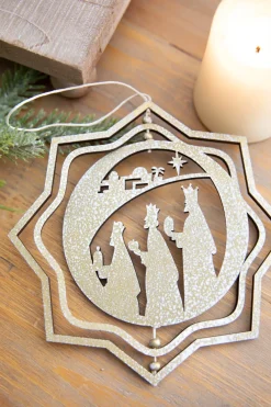 Decorator's Warehouse 6" Spinning Nativity Ornament > Christmas Decor|Nativity Ornaments