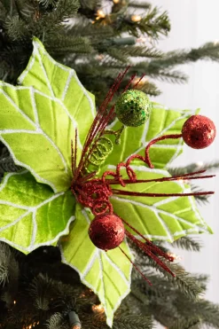 Decorator's Warehouse 22” Spring Ball Poinsettia Stem > Storyville|Christmas Flowers