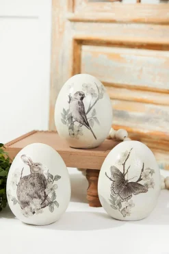 Decorator's Warehouse 6" Standing Resin Egg - Set of 3 > Easter Table Decor|Easter Decor