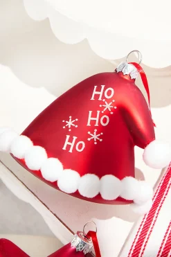 Decorator's Warehouse Star/Hat Glass Ornament > Christmas Ornaments|Christmas Decor