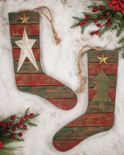 Decorator's Warehouse Star/Tree Holiday Hanging Stockings > Christmas Sale