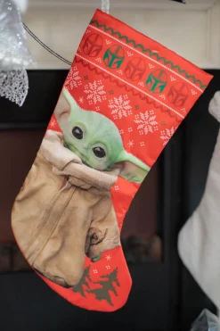 Decorator's Warehouse Star Wars Baby Yoda Christmas Stocking > Christmas Textiles|Christmas Decor