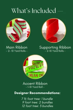 Decorator's Warehouse Storyville Ribbon Mini Bundle > Christmas Ribbon|Christmas Decor