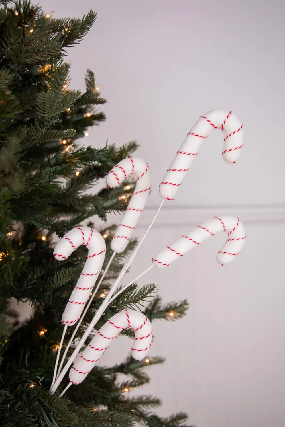 Decorator's Warehouse 32” Striped Candy Cane Spray > Gingerbread|Peppermint