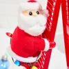 Decorator's Warehouse 17" Tabletop Climbing Santa > Christmas Decor|Retro Brites
