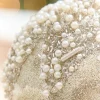 Decorator's Warehouse 4" - 6" Taupe & Pearl Beaded Glass Ornament > Christmas Decor|Jewel Tones