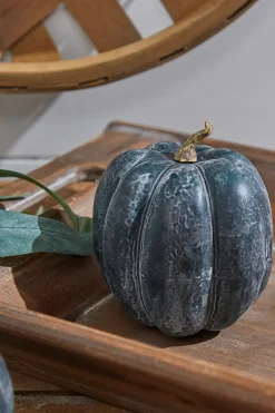 Decorator's Warehouse Teal Weathered Pumpkin > Fall Decor|Fall Decor