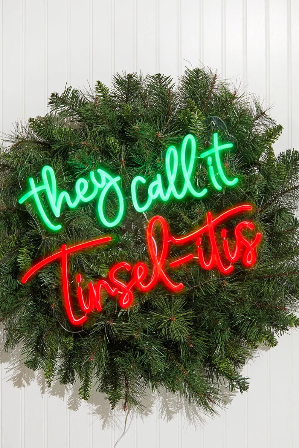 Decorator's Warehouse 20" They Call It Tinsel-itis Lit Neon Sign > Christmas Decor|Indoor Lighting