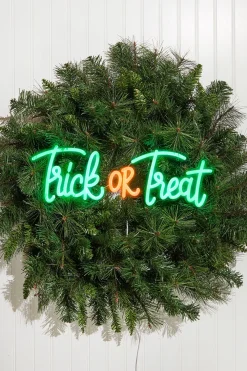 Decorator's Warehouse 17.7" Trick Or Treat Lit Neon Sign > Halloween|Halloween