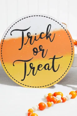 Decorator's Warehouse 10.5" Trick or Treat Sign > Halloween|Halloween