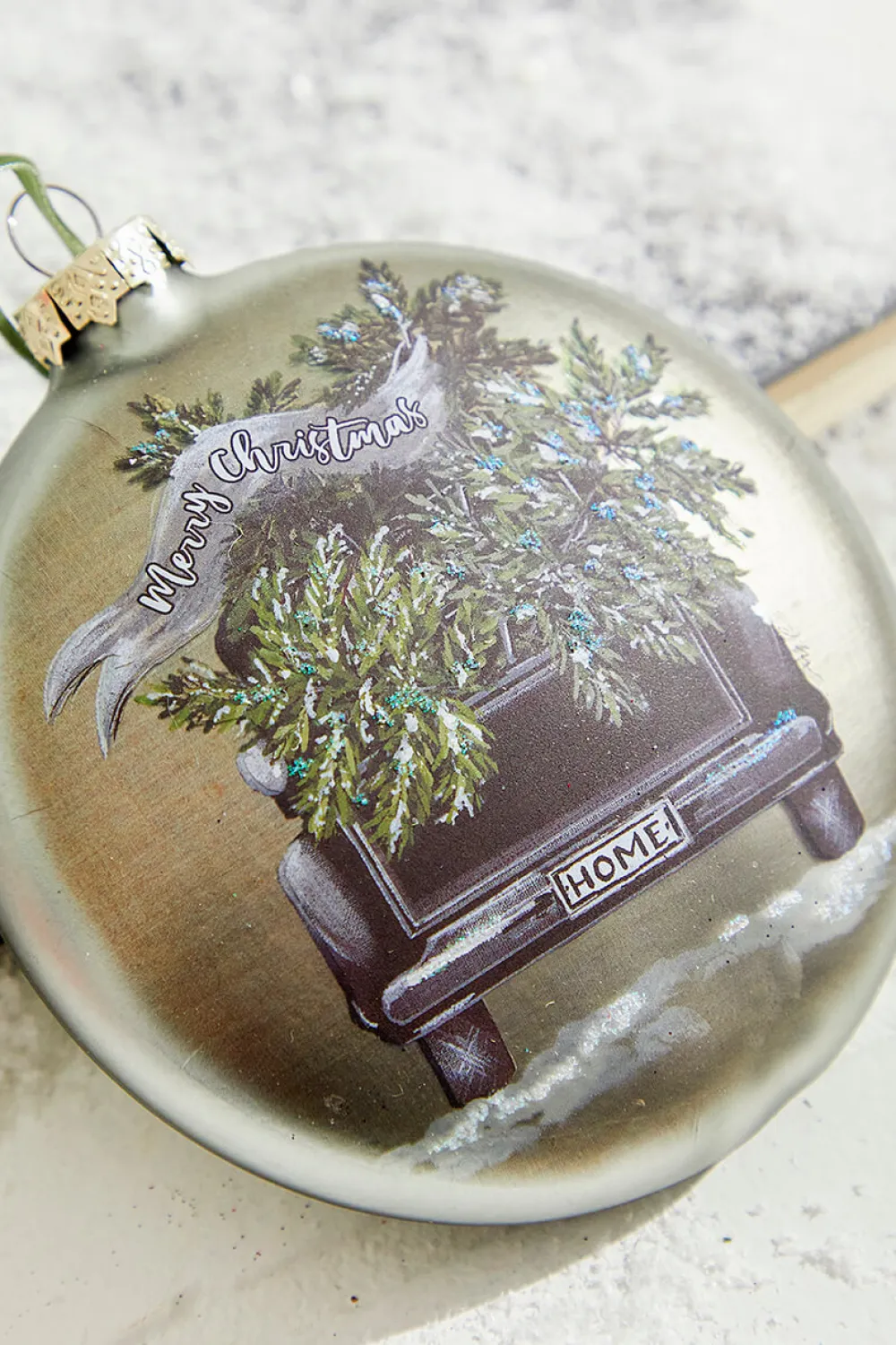 Decorator's Warehouse 4.5" Truck with Tree Christmas Ornament > Christmas Ornaments|Farmhouse
