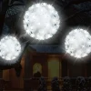 Decorator's Warehouse 5.5" Twinkling Pure White Crystal Sphere > Christmas Tree Lights