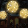 Decorator's Warehouse 5.5" Twinkling Warm White Crystal Sphere > Christmas Tree Lights