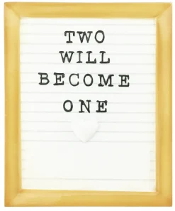 Decorator's Warehouse 3.5" Two Will Become One Letter Board Customizable Ornament > Christmas Ornaments|Christmas Decor