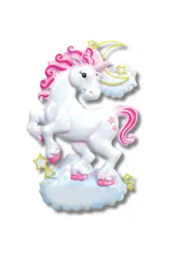 Decorator's Warehouse 5" Unicorn Customizable Ornament > Christmas Ornaments|Christmas Decor