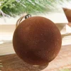 Decorator's Warehouse 4" Velvet Flocked Ornament - Brown > Christmas Decor|Christmas Ornaments