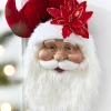 Decorator's Warehouse 26" Velvet Santa Bust Wall Hanging > Santas & Angels|Christmas Decor