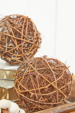 Decorator's Warehouse Vine Grapevine Ornaments - Set of 2 > Christmas Decor|Patriotic Decor