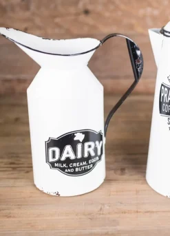 Decorator's Warehouse 10" Vintage Metal Milk Pitcher > Christmas Sale|Christmas Decor