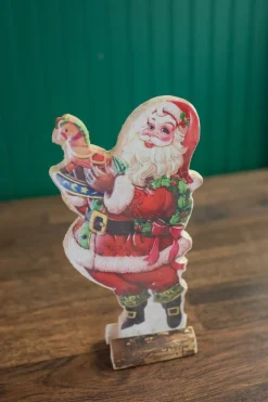 Decorator's Warehouse 14” Vintage Santa Standing > Traditional|Christmas Accents