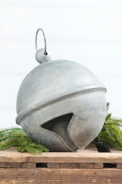 Decorator's Warehouse 6" Weathered Tin Jingle Bell Christmas Ornament > Christmas Decor|Believe