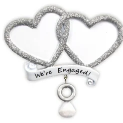 Decorator's Warehouse 4" We’re Engaged Customizable Ornament > Christmas Ornaments|Christmas Decor