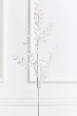 Decorator's Warehouse 30" White Glitter Eucalyptus Spray > White Christmas|2026 New Additions