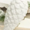Decorator's Warehouse 9" White Glitter Pinecone with Hanger > White Christmas|Christmas Decor