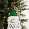 Decorator's Warehouse 9” White/Green Metal Bell Ornament > Christmas Decor|Believe