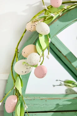 Decorator's Warehouse 45" White & Pink Egg Garland > Easter Decor|Easter Decor