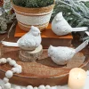 Decorator's Warehouse 6” White Resin Cardinal Figurine > Winter Woodland|Christmas Accents