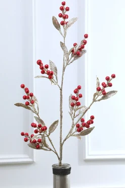 Decorator's Warehouse 32” Winter Berry Branch > Jewel Tones|Classic Christmas