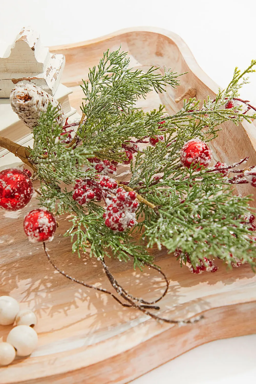 Decorator's Warehouse 19" Winters Snowberry Spray > Christmas Sprays|Christmas Decor