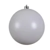 Decorator's Warehouse 5.5" Winter White Shatterproof Ornament > White Christmas|Small Shatterproof (Under 6")