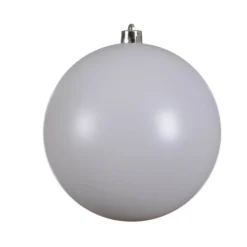 Decorator's Warehouse 8" Winter White Shatterproof Ornament > White Christmas|Sugar & Spice
