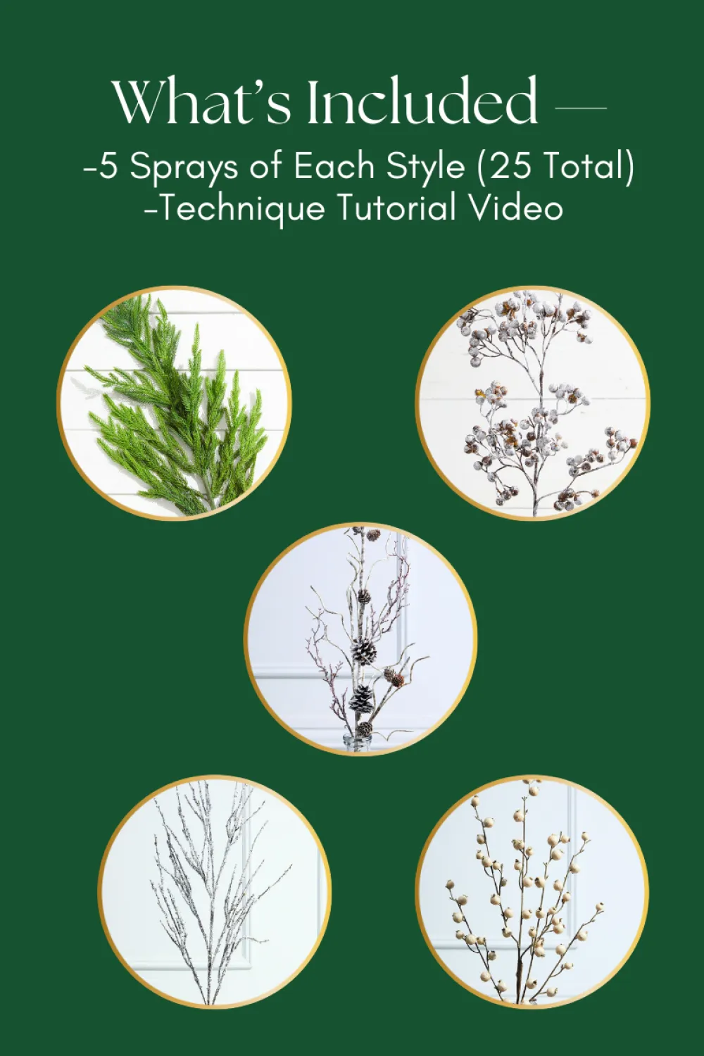 Decorator's Warehouse Winter Woodland Sprays Mini Bundle > Tree Toppers|Sprays Mini Bundles
