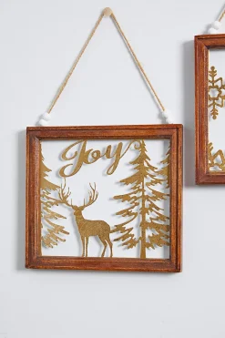 Decorator's Warehouse 10” Wood Christmas Wall Sign > Winter Woodland|Christmas Sale