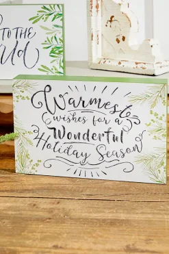 Decorator's Warehouse 9" Wooden Christmas Sign > Luxe Noel|Nativity Scene