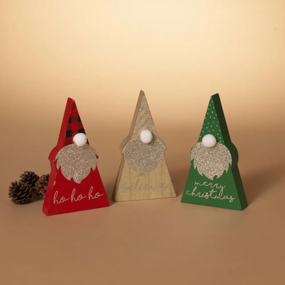 Decorator's Warehouse 6.5" Wood Holiday Gnome > Christmas Accents|Christmas Decor